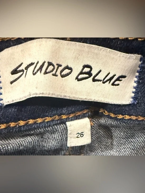 Studio Blue Dark Indigo Skinny Jeans - Picture 4 of 4